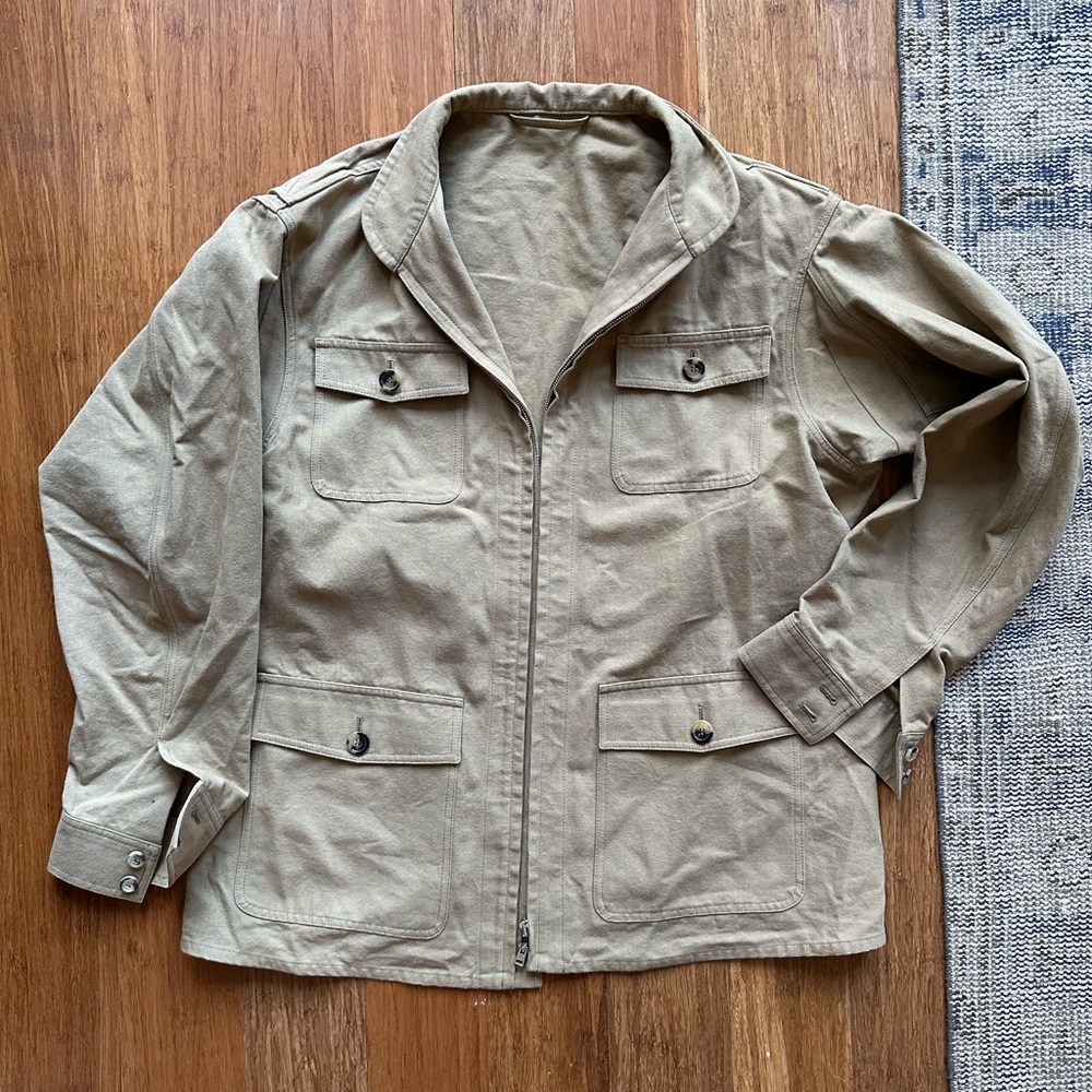 Men’s Beige Field Jacket - Picture 1 of 7